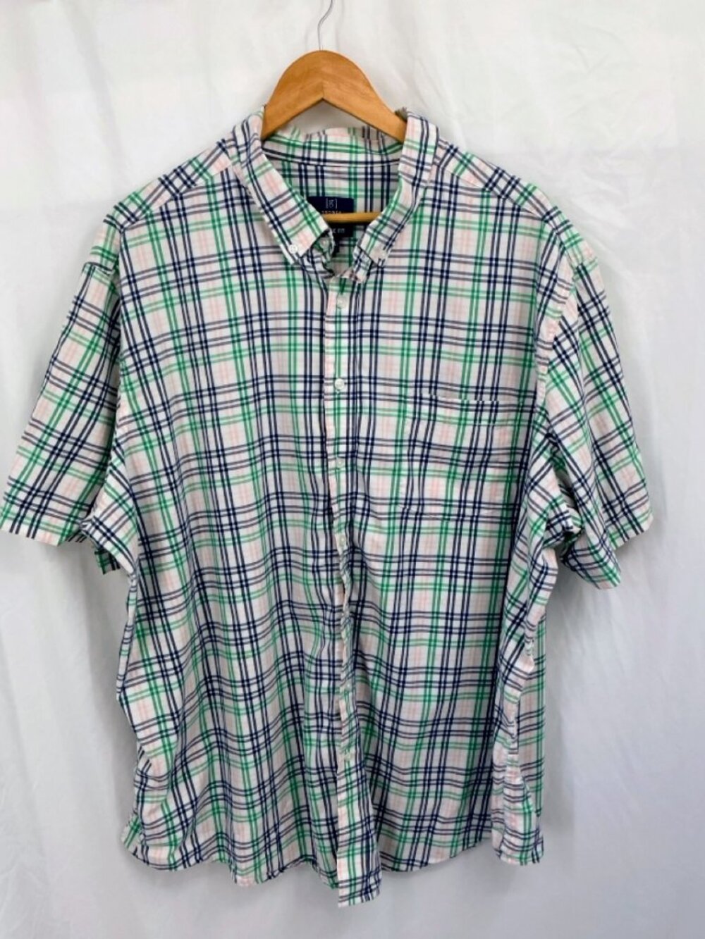 George Summer Multicolor Stripes Summer Short Sleeve Button Down